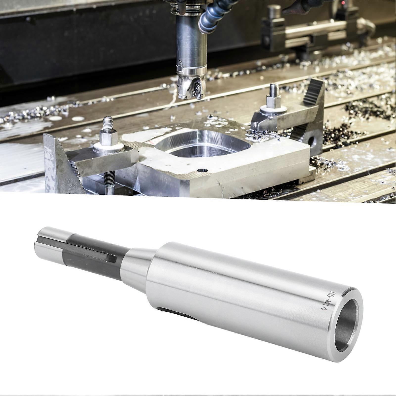 R8 till MT4 spindeladapter i legerat stål 240 mm längd 31,27 mm diameter