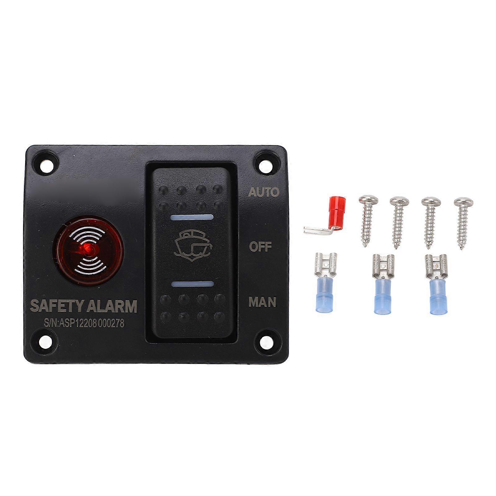 3 way bilge pump float switch with LED light for boats