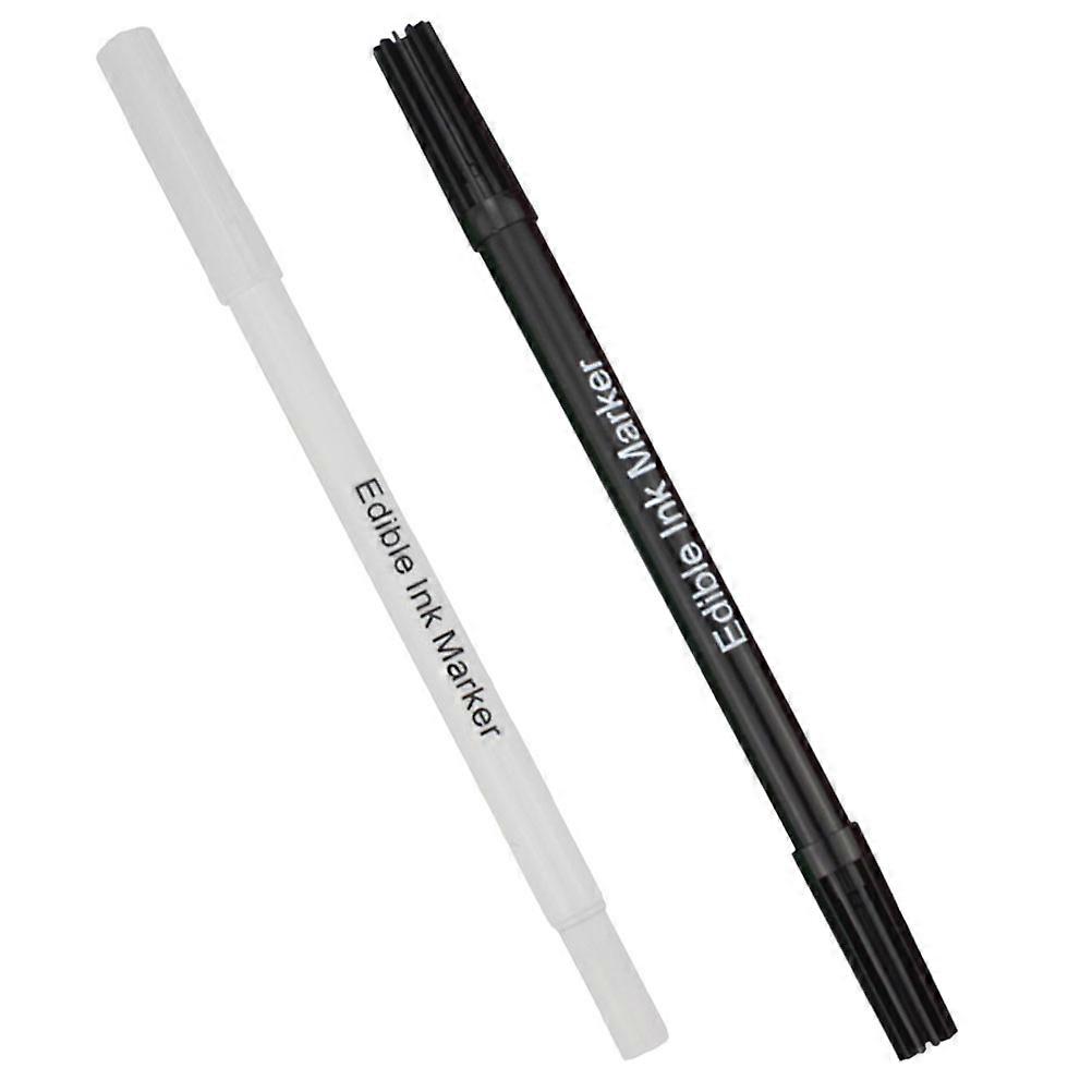 Edible Pigment Pens 2Pcs For Home Bakers Assorted Color Food Decoration Tools