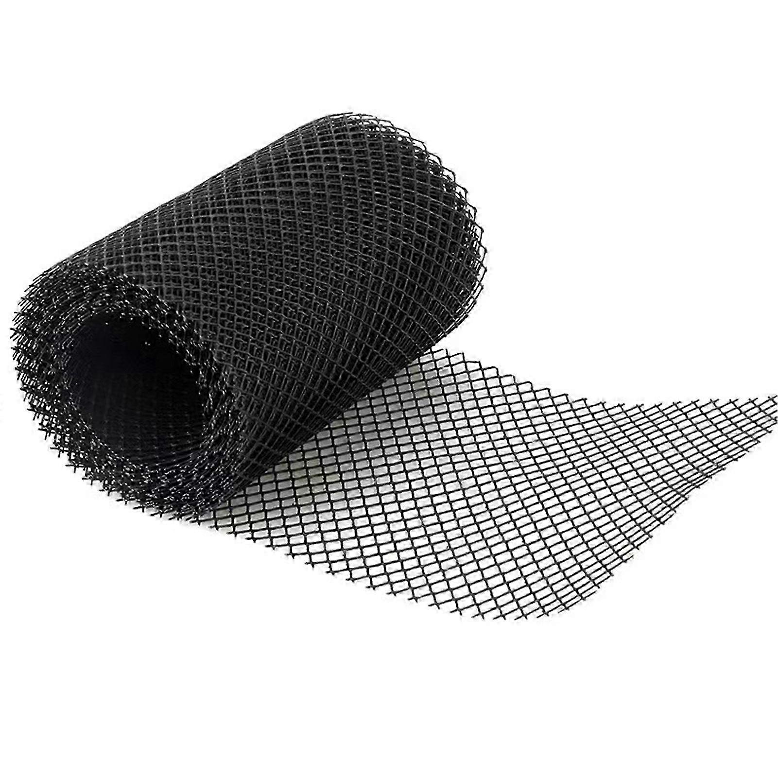 Gutter Guard Protective Net Plastic Black Gutter Leaf Guards for Preventing Blockage Leaves 2025
