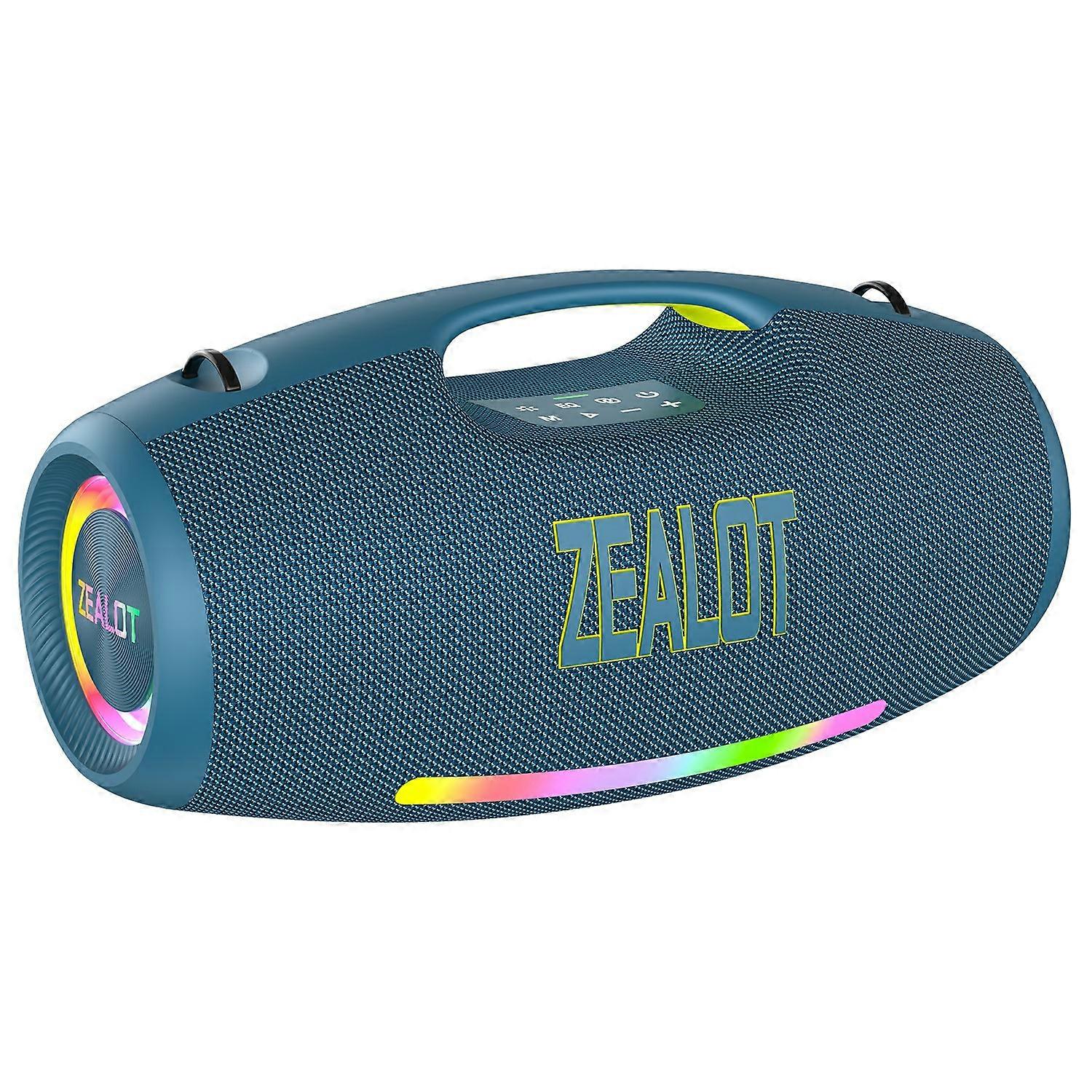 ZEALOT S89 250W Portable Bluetooth-Compatible Speaker 48000mAh Waterproof TWS Subwoofer Support U-disk / TF / Aux Cyan