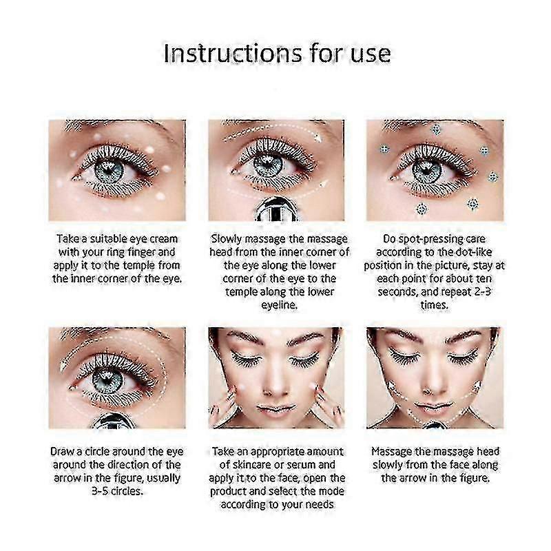 Mini Electric Eye Massage Pen Device Dark Circle Facials Vibration Portable Thin