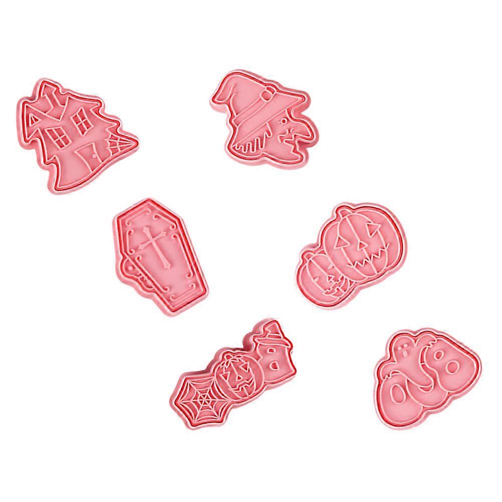 Lovely 3D Stereoscopic Candy Molds 6Set Ideal For Halloween Baking And Crafting Activities In Pink