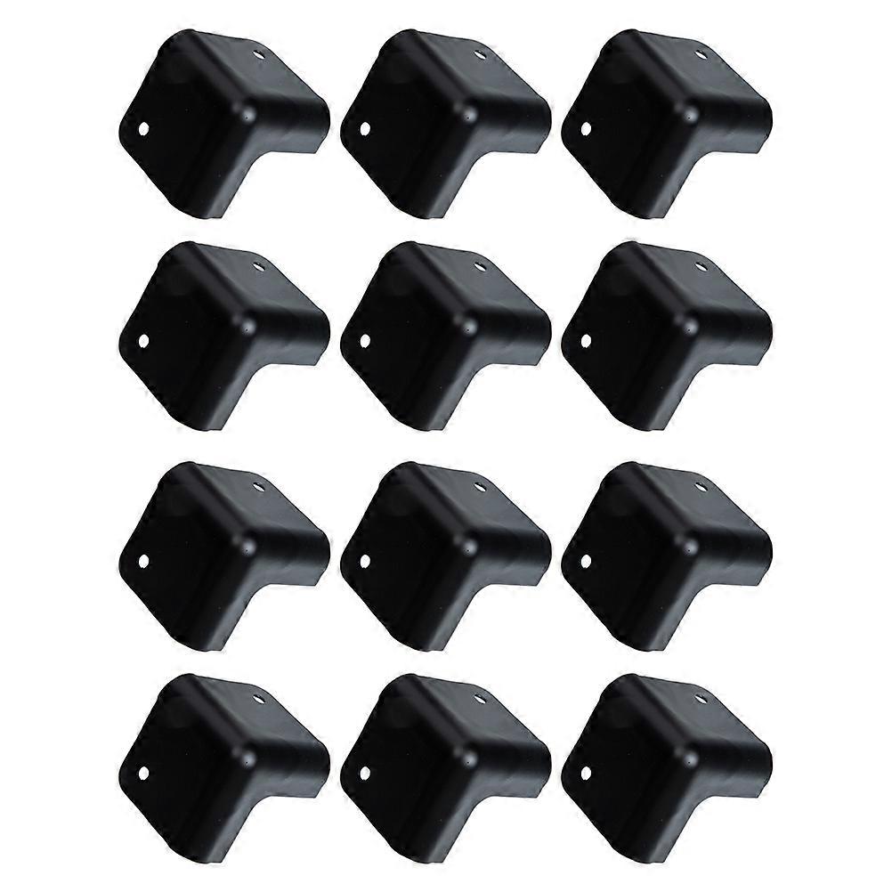 12pcs Durable Iron Speaker Corner Protectors Easy Installation Retro Design Furniture Protection Guards for Boxes and Audio Equipment