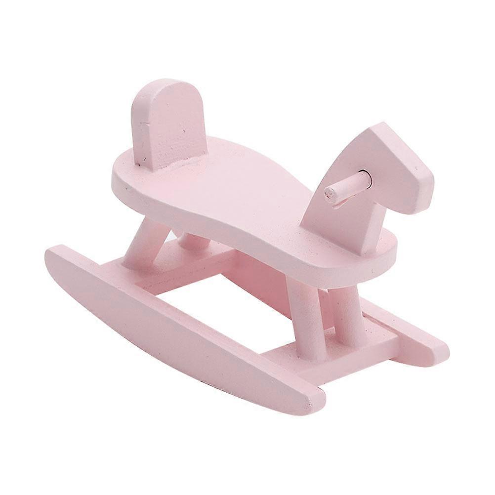 Miniature Wooden Horse Ornaments Realistic Decorative Horses for Home Scene Layouts, Photography Props & Imagination Development