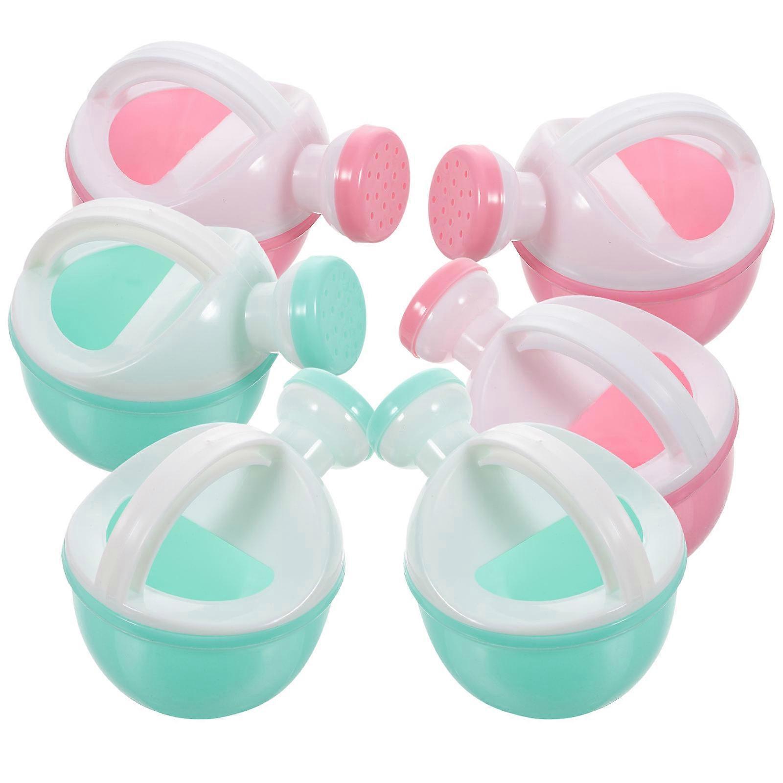 Kids Watering Can Small Plastic Watering Can for Bathing 6Pcs Set