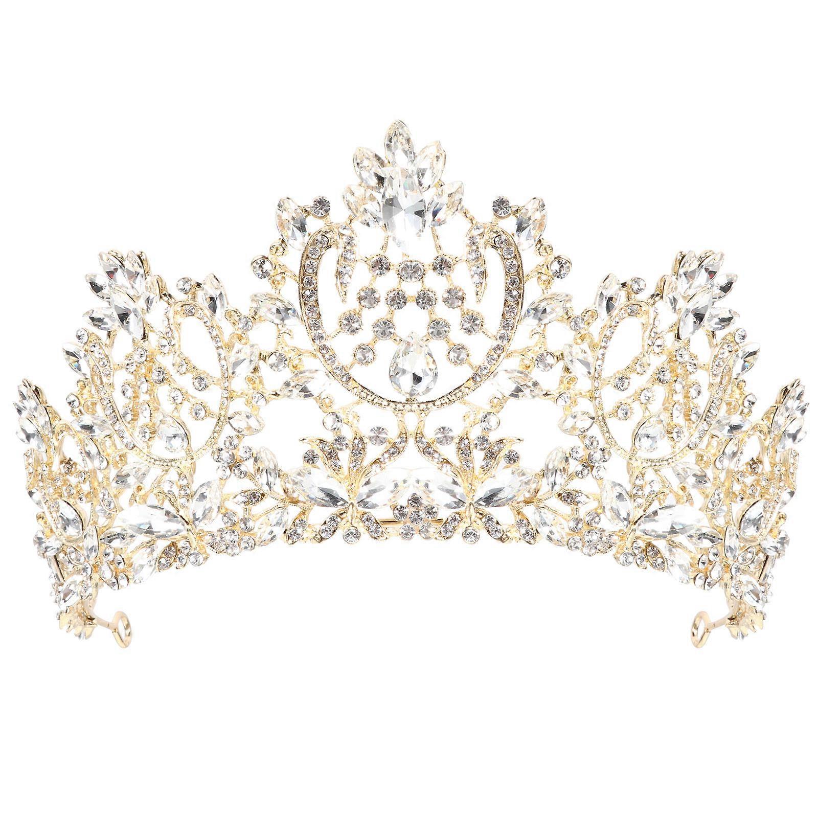 Elegant Rhinestone Wedding Crown for Women Sparkling Bridal Headdress for Weddings, Proms & Special Occasions
