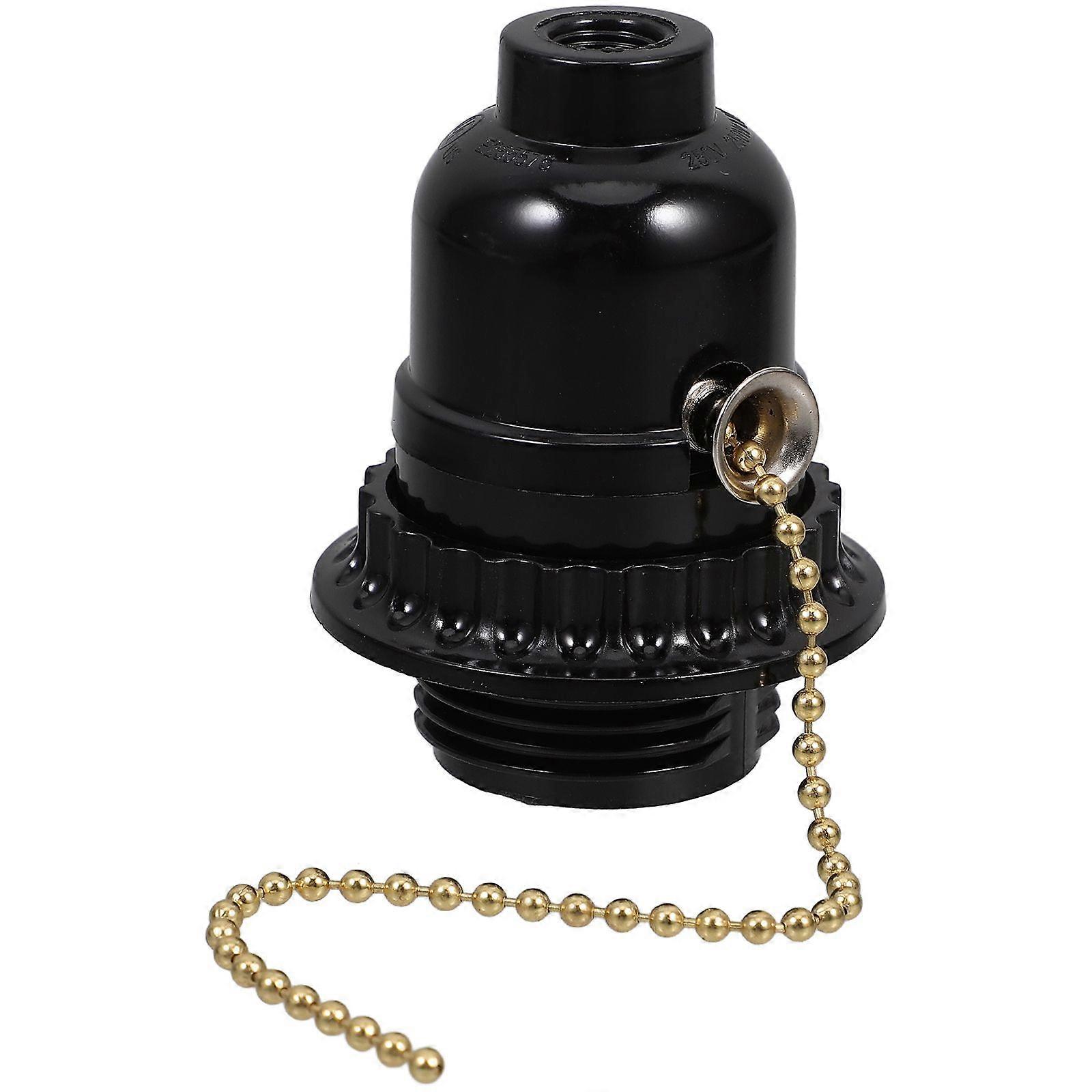 Pull Chain Light Fixture Pullswitch Lamp Holder Ceiling Light Socket Accessory E27 Lamp Holder with Pull Chain Ceiling Light Lamp Holder with Pull Cha