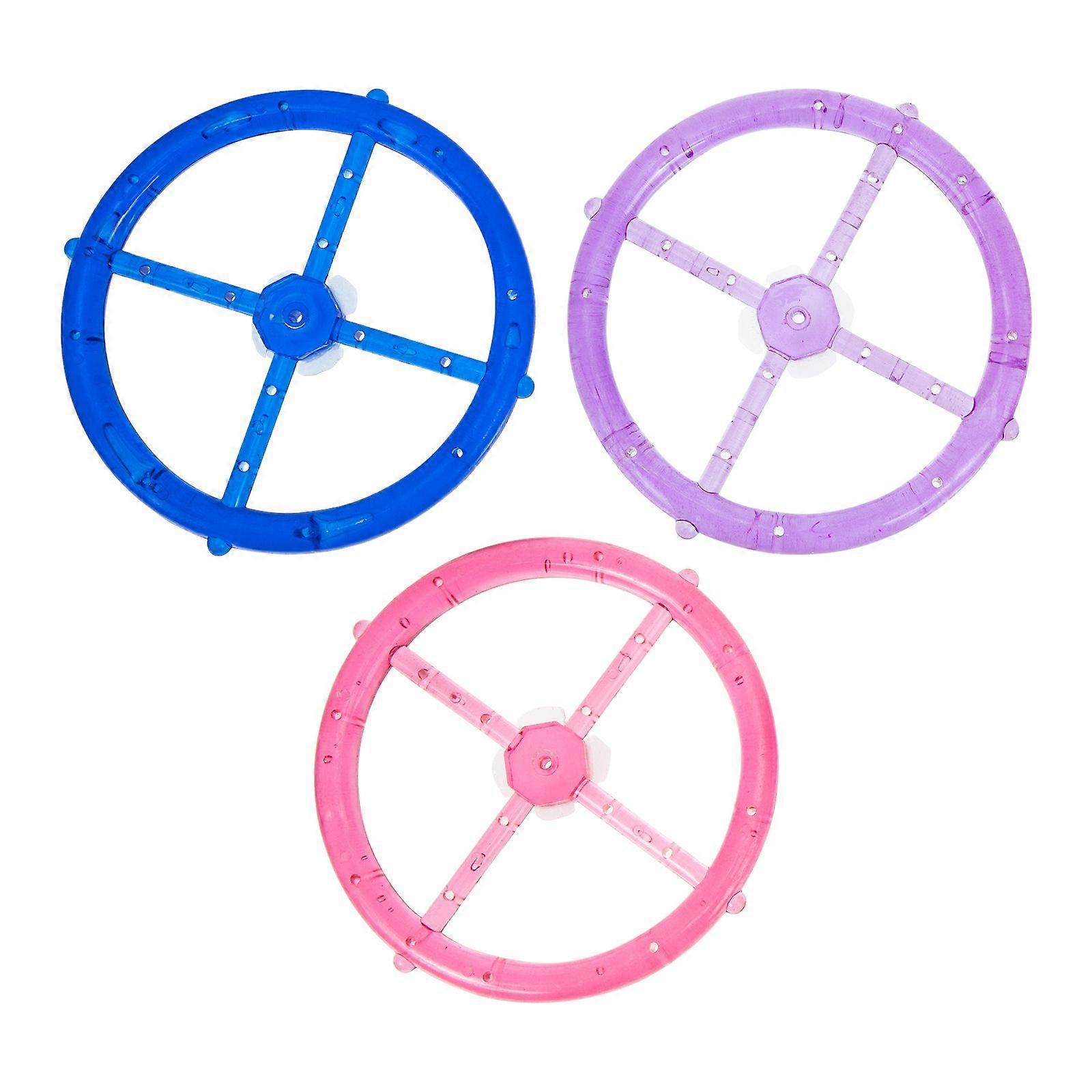 3Pcs DIY Wind Chime Supplies Plastic Wind Chime Rings Wind Chime DIY Circles