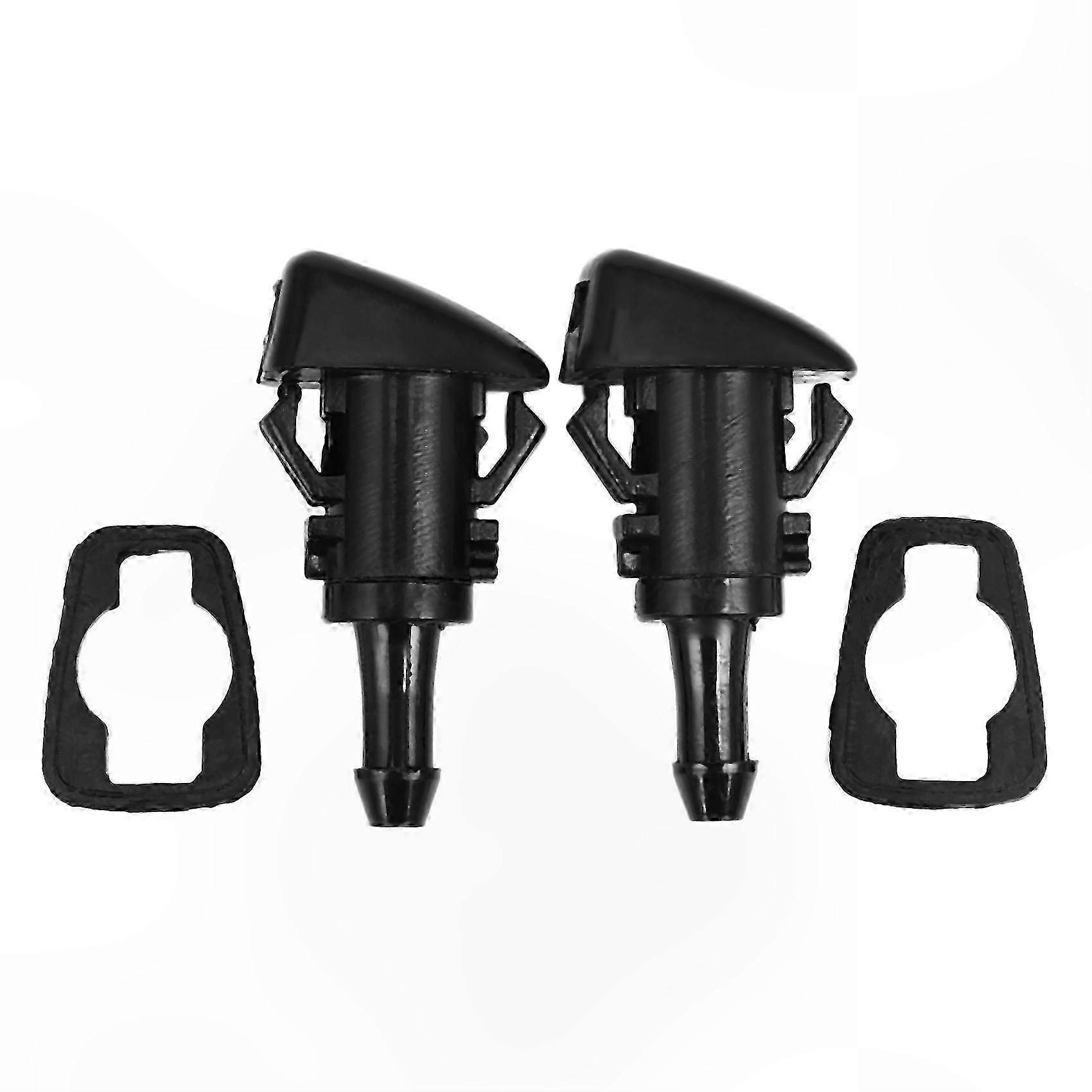 Windshield Washer Nozzles, 2-Pack for Front Car Wipers, Compatible with Various Models