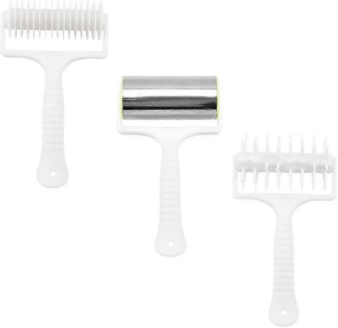 Pizza Dough Roller Tool Set (White, 3pcs)