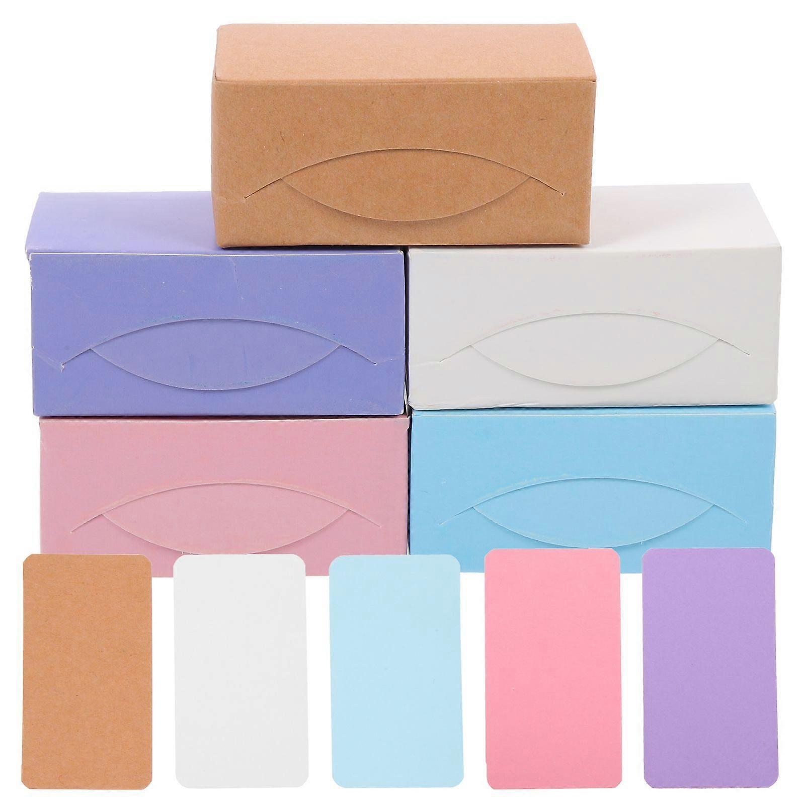 500pcs Blank Memo Cards Paper Study Cards Note Cards Memo Scratch Pads Message Paper Cards