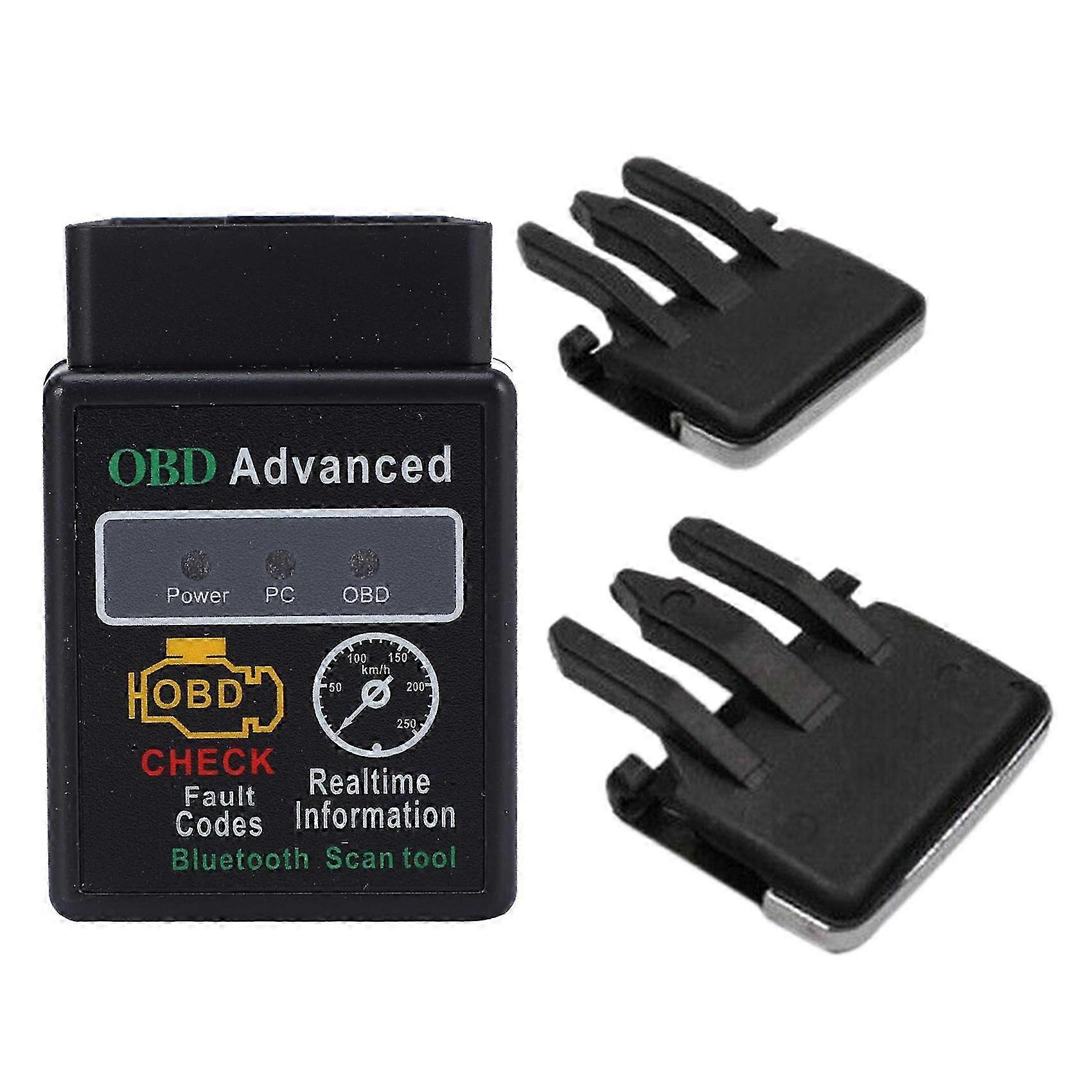 OBD CAN BUS Check Engine Diagnostic Scanner Tool + 2 Pcs Air Vent Outlets for Center Side in Cars