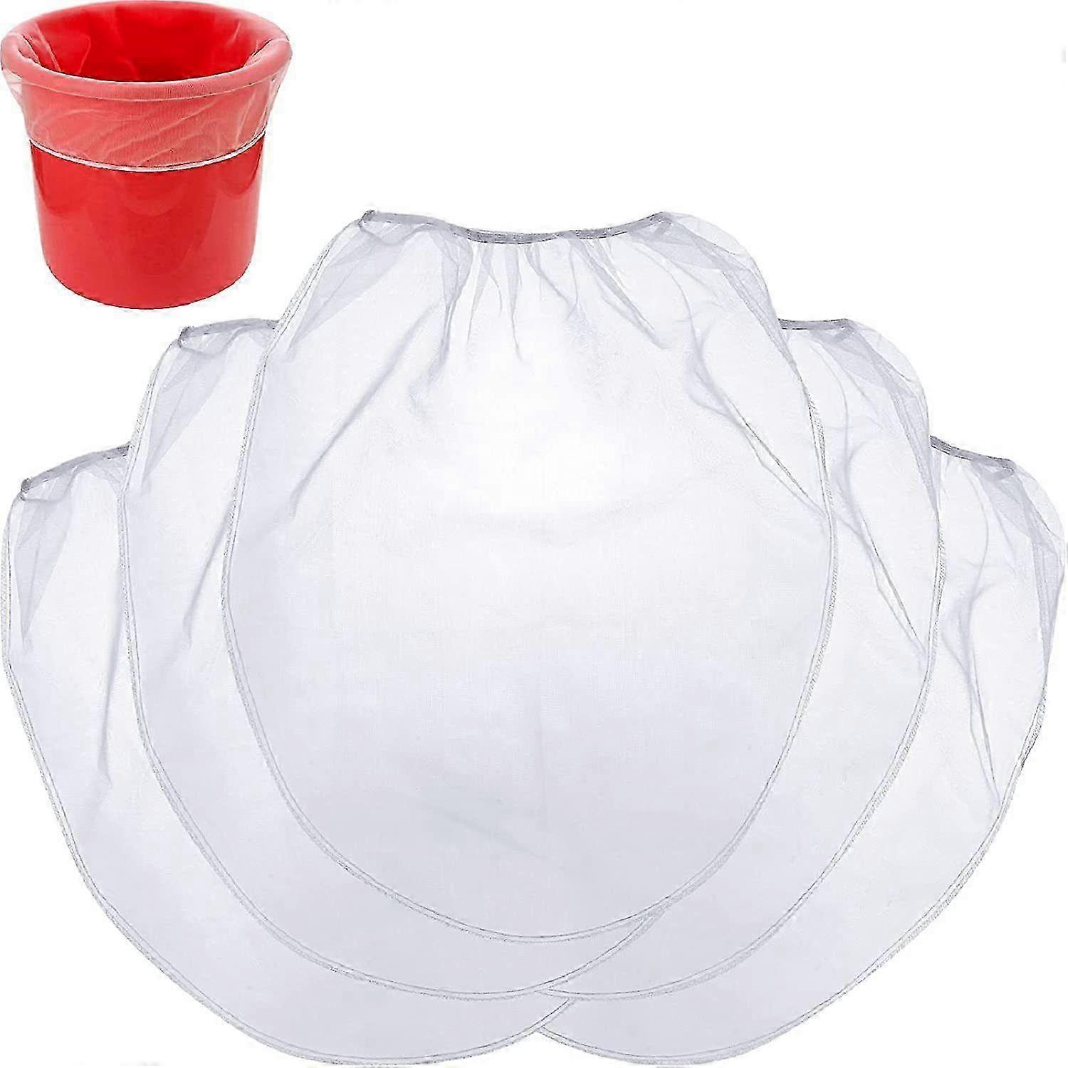 New title: "25-Pack Elastic Top Paint Strainer Bags, 5 Gallon Capacity, White Fine Mesh for Hydroponic Filter System