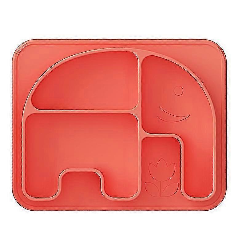 Silicone Divided Baby Plates, Portable Non-Slip Suction Toddler Pla...