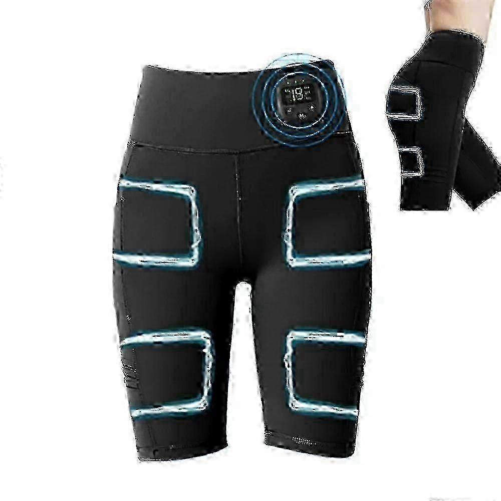 Ems Muscle Stimulator Massage Pants, Intelligent Slimming Yoga Shorts, Usb Charged