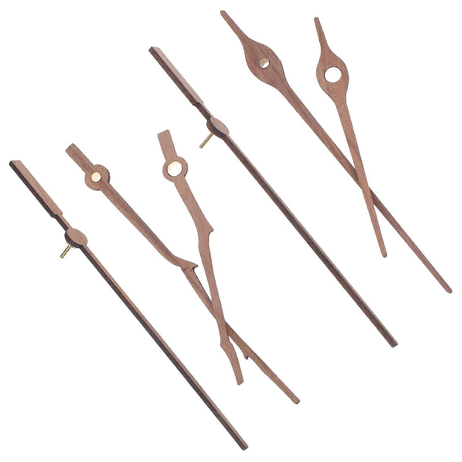 Clock Supply 2 Sets Clock Hands Replacement for Study Decor Accurate Timekeeping Crafted from Wood Reliable Components