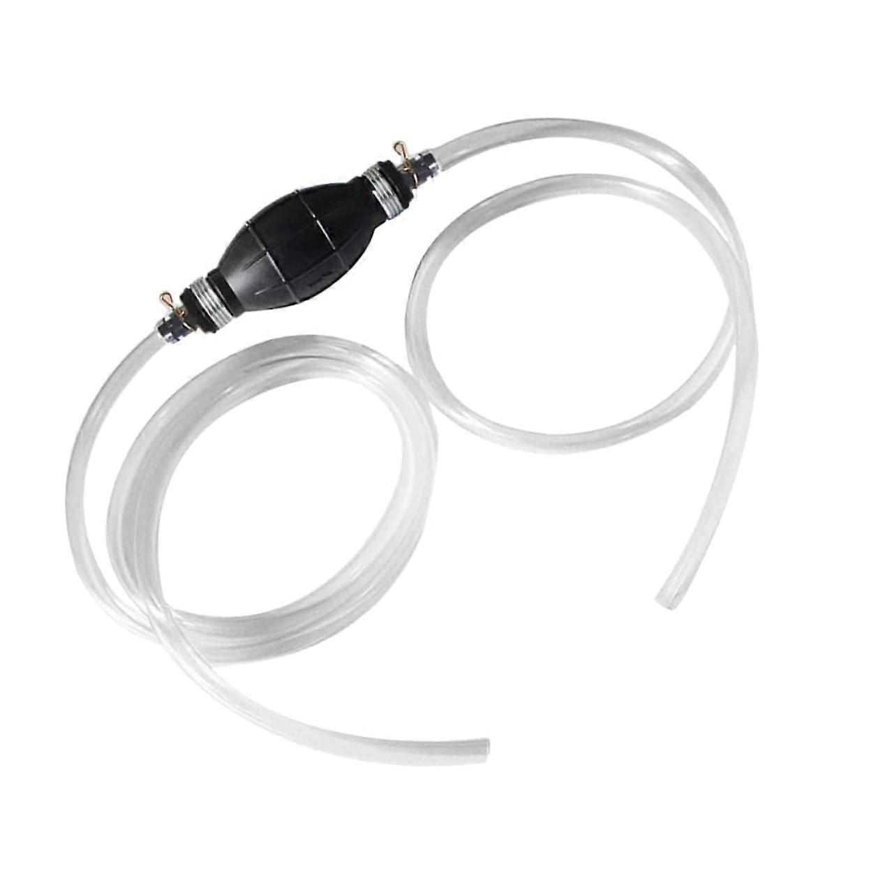 Manual Fuel Sucker Pump for Automotive Use, Thickened Sphere Design, Transparent Oil Suction Extractor, Ideal for Motorcycle and Yacht