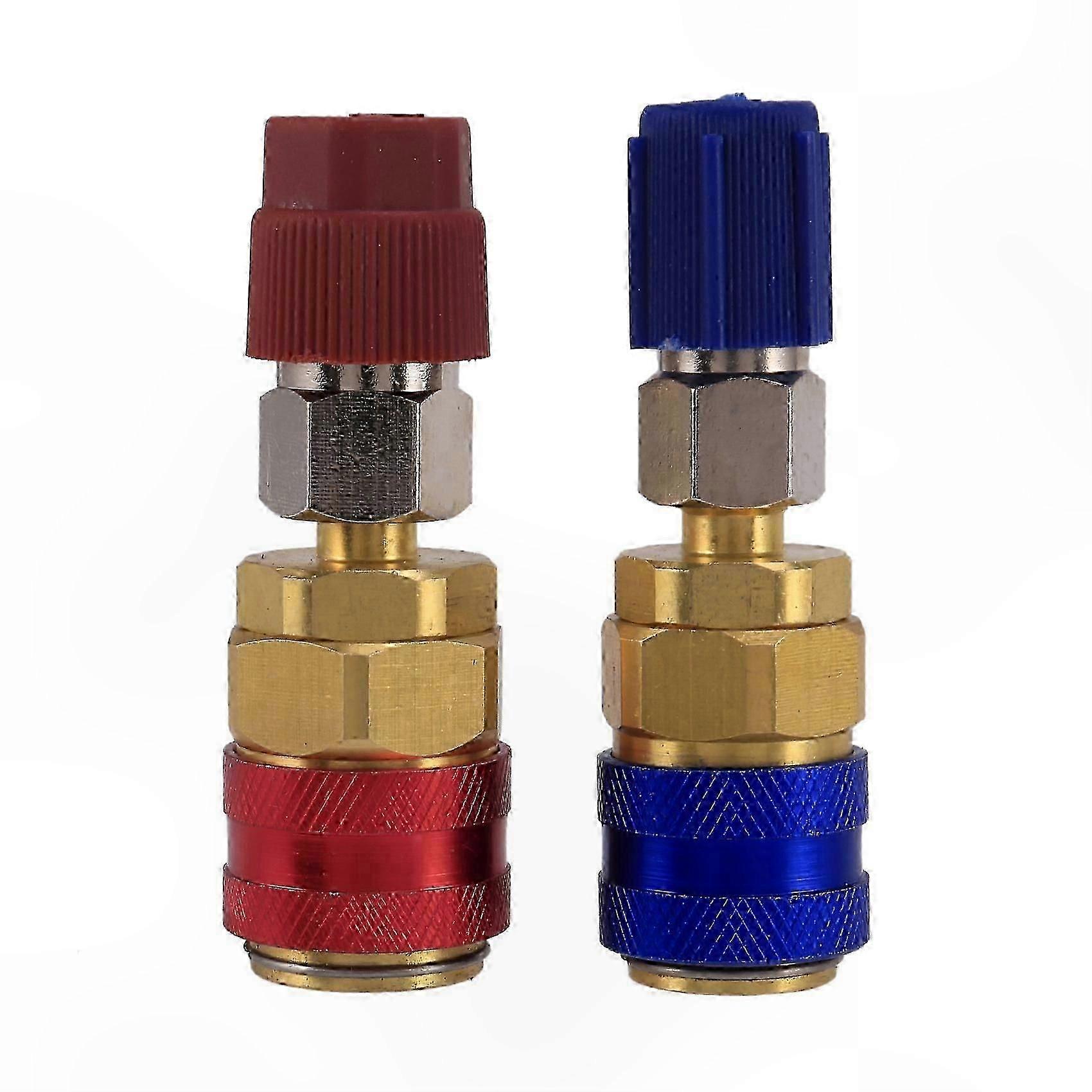 Automotive AC High & Low Port Quick Connector Adapter for R134A Refrigerant Systems