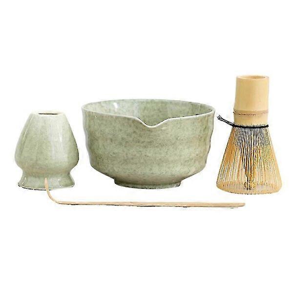 Matcha tea set, 4-piece set, natural-inspired design for easy cleaning