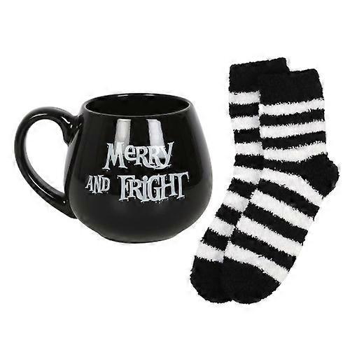 Something Different Merry & Fright Christmas Mug and Sock Set