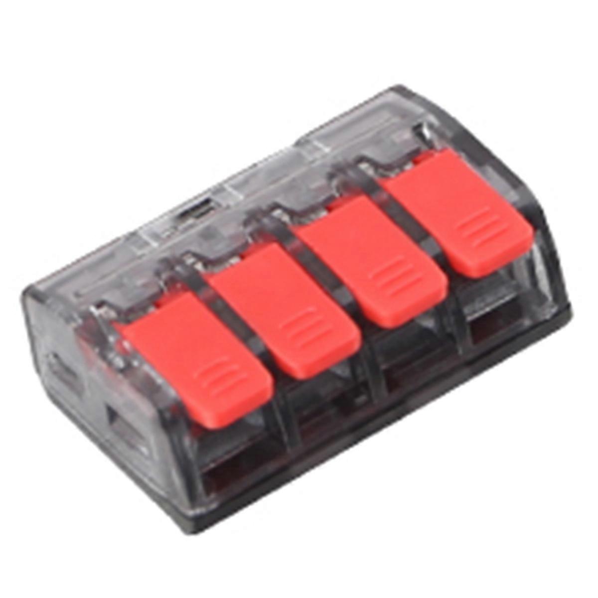 CMK63 Lever Wire Quick Connectors Clamp Electrical Cable Home Assortment Terminal Block 0.08-4mm 32A 1 in 3 Out