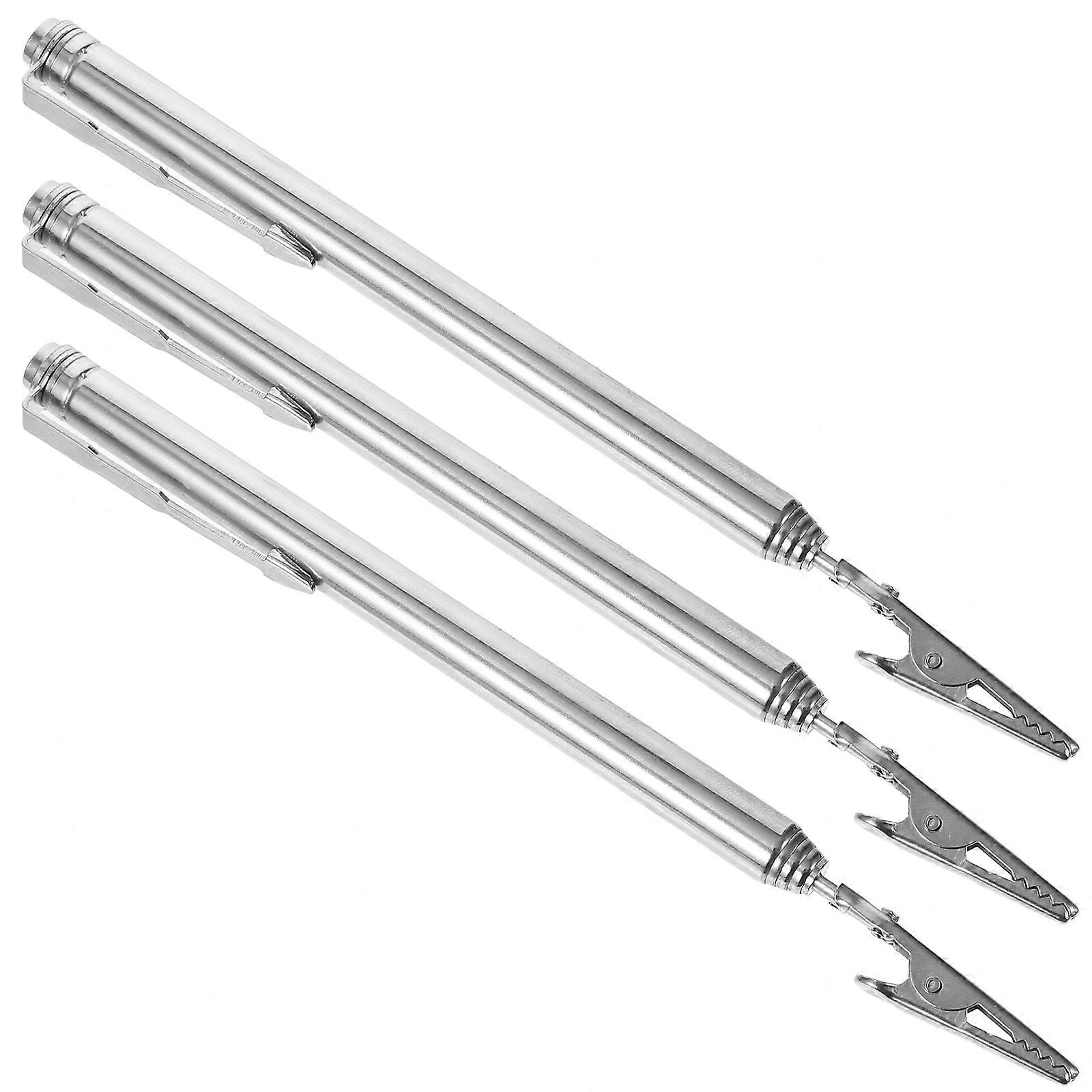 Telescoping Wire Clip Stainless Steel Clips for Practical Use 3Pcs
