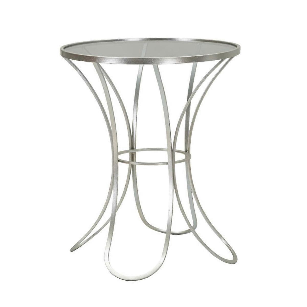 MF564 Table basse, Argent, Métal, 56x56x68 cm