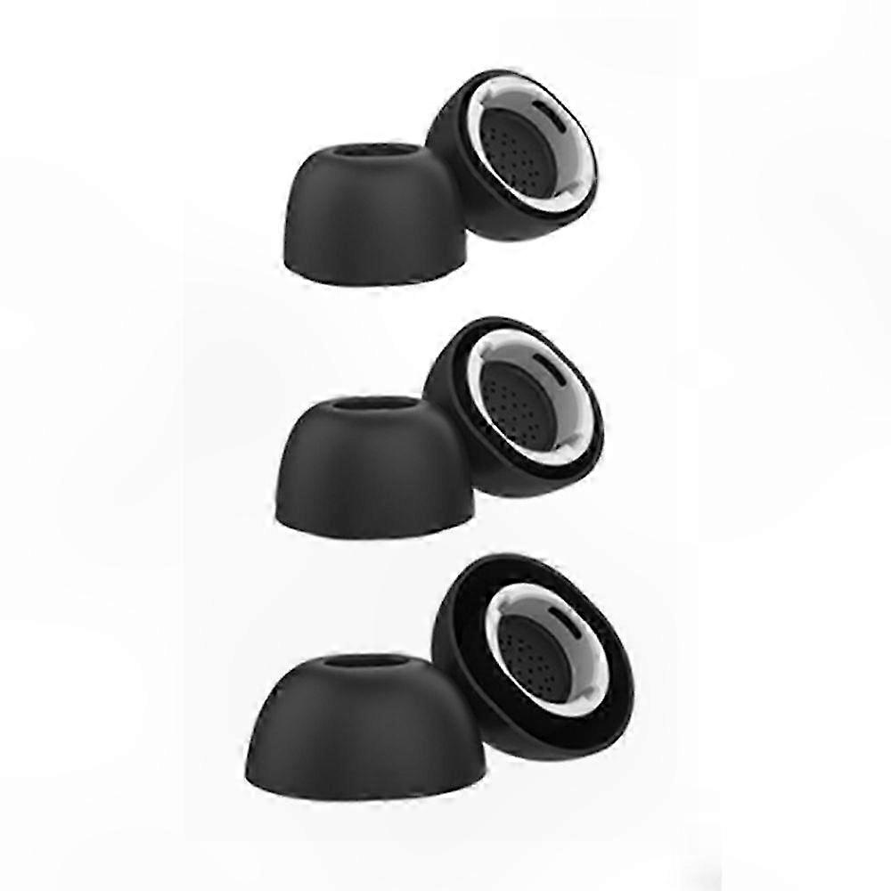 Silicone Eartips for Bluetooth Earbuds, 3 Pairs Size L Replacement Tips