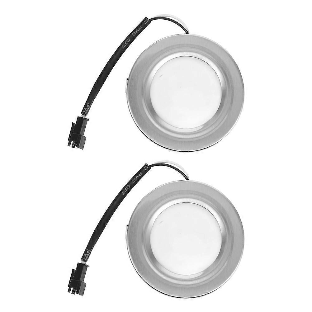 Machine Lighting Range Hood Light Bulbs for Kitchen 2Pcs Silver Iron