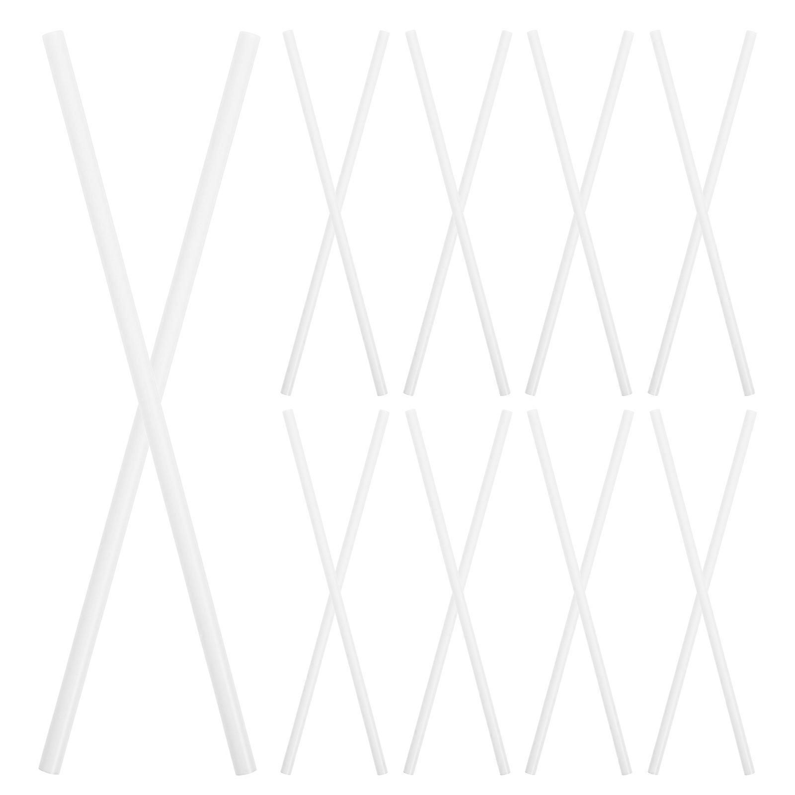 200Set PP Lollipop Sticks Ideal For Crafting And Treat Preparation In White Versatile For Home Users