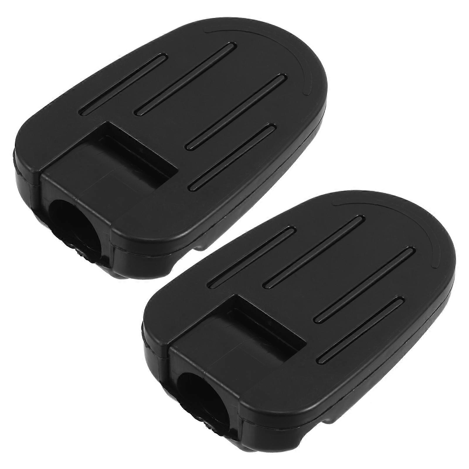Children's Bicycle Pedals Platform for Outdoor Activities Plastic Black Comfort Support 2Set