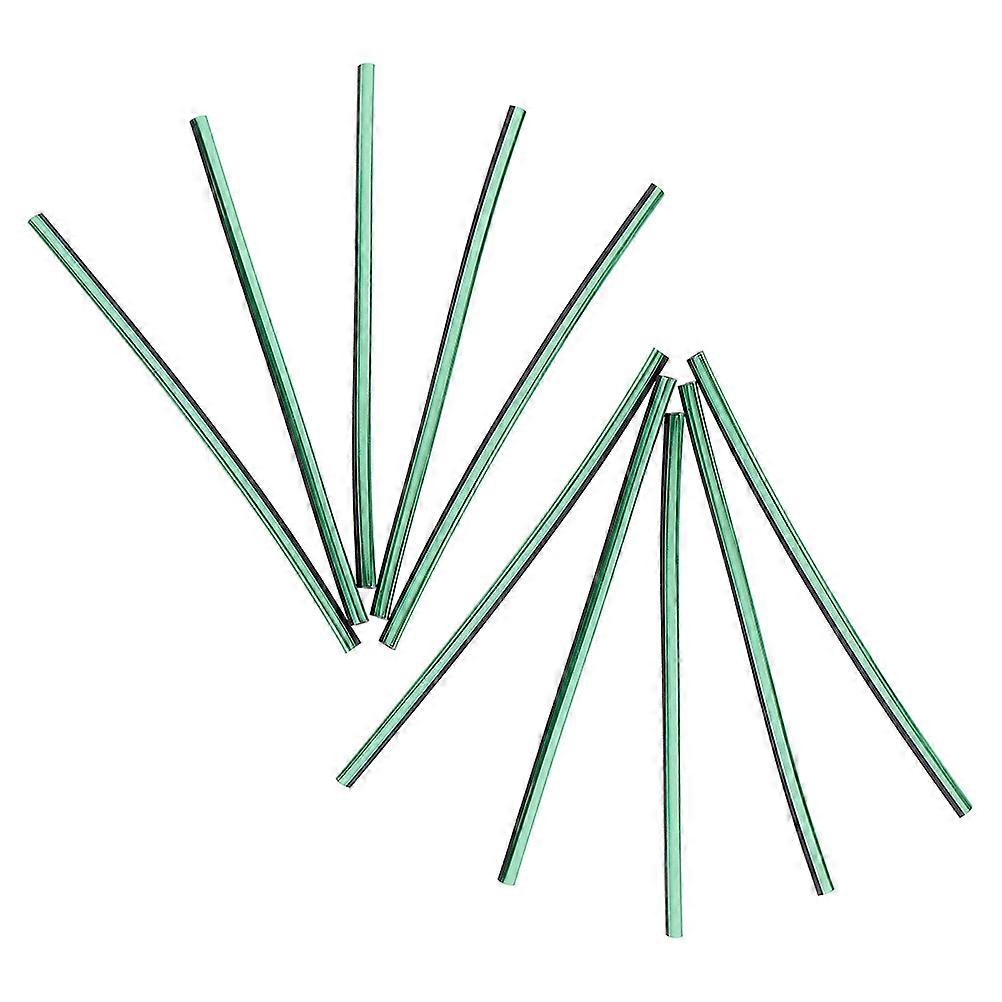 Car Vent Decorative Trim Strips for 10Pcs Green U Shape Clips