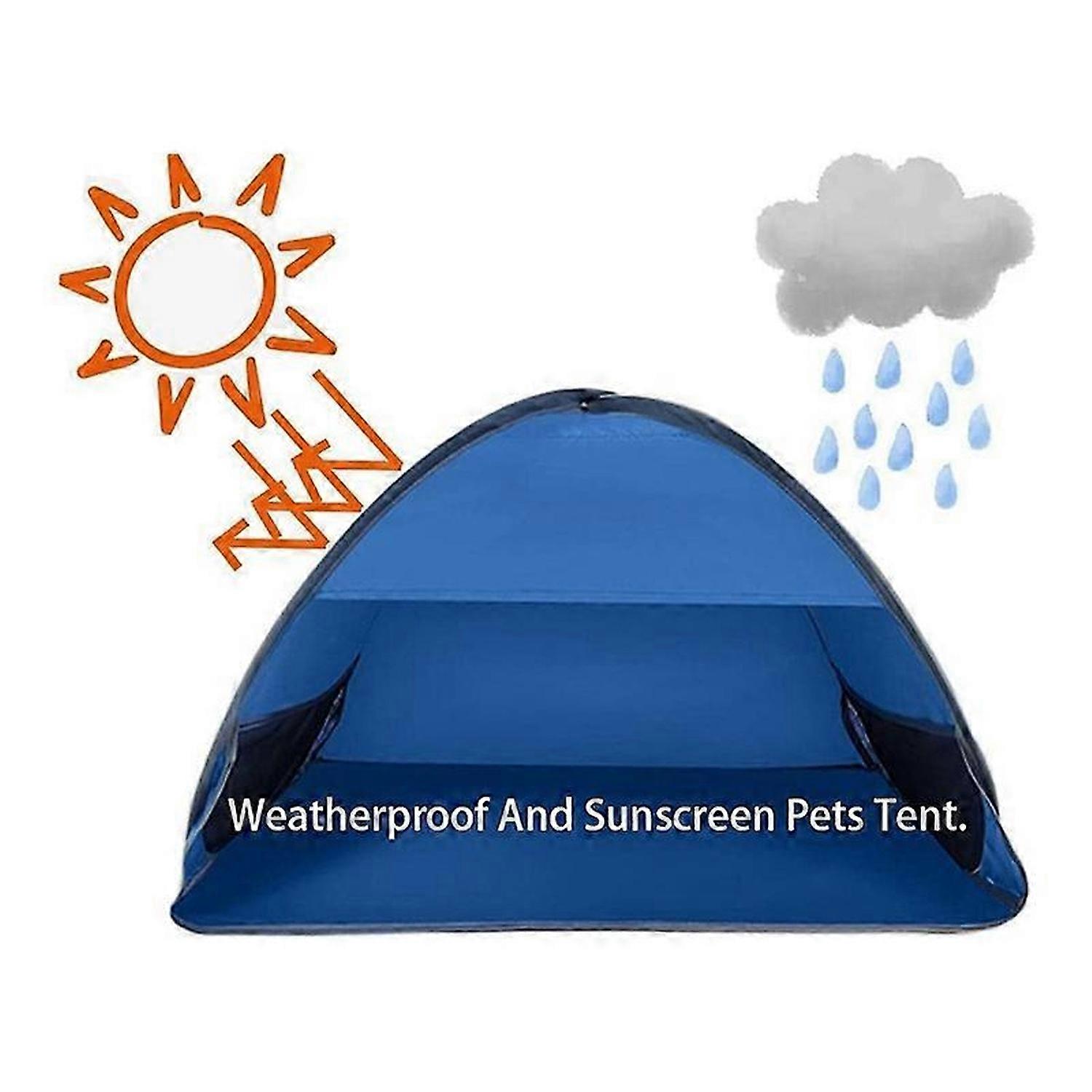 Mini Pets Beach Sun Shelter,Automatic Open Portable Waterproof Tent