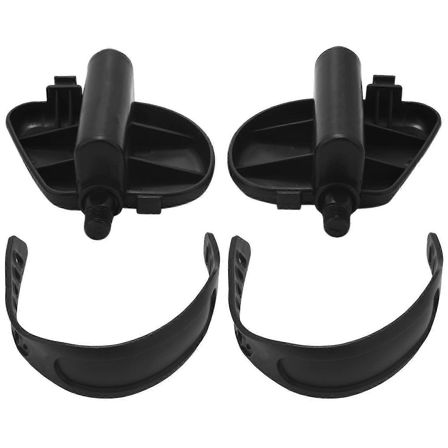 1Pair Exercise Bike Pedal Widened Bicycle Pedal With Pedal Straps For Exercise Bike Stationary Cycle Home