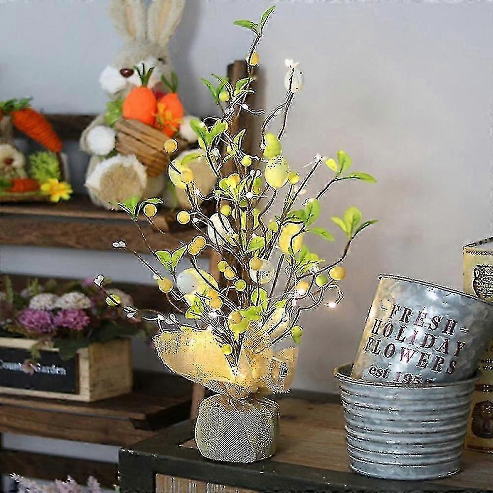 Easter Led Light Easter Egg Decorative Tree Scene Desktop Ornam IJN