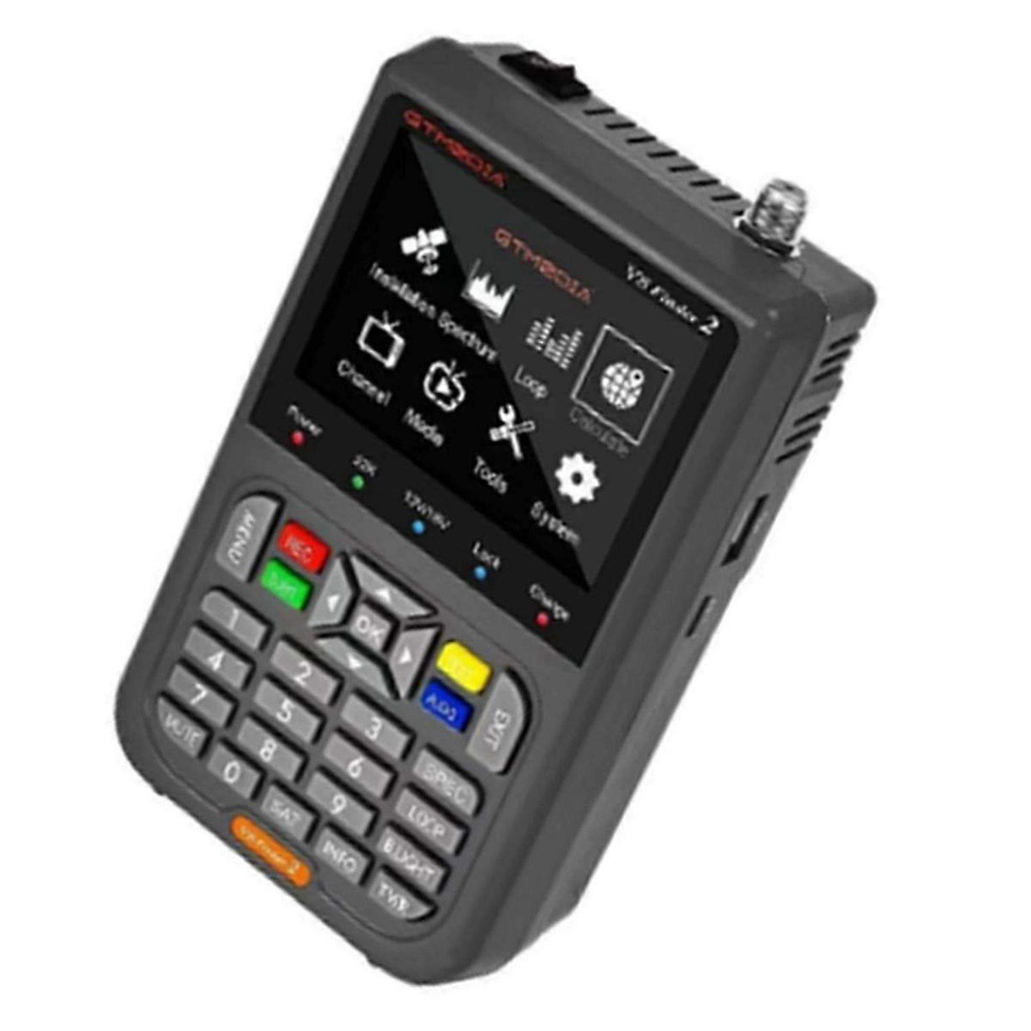 V8 Sat Finder Pro 2 HD DVB-T2 Satellite Signal Satfinder DVB-S2X/S2/S/T2//C Auto Calculate Angle of