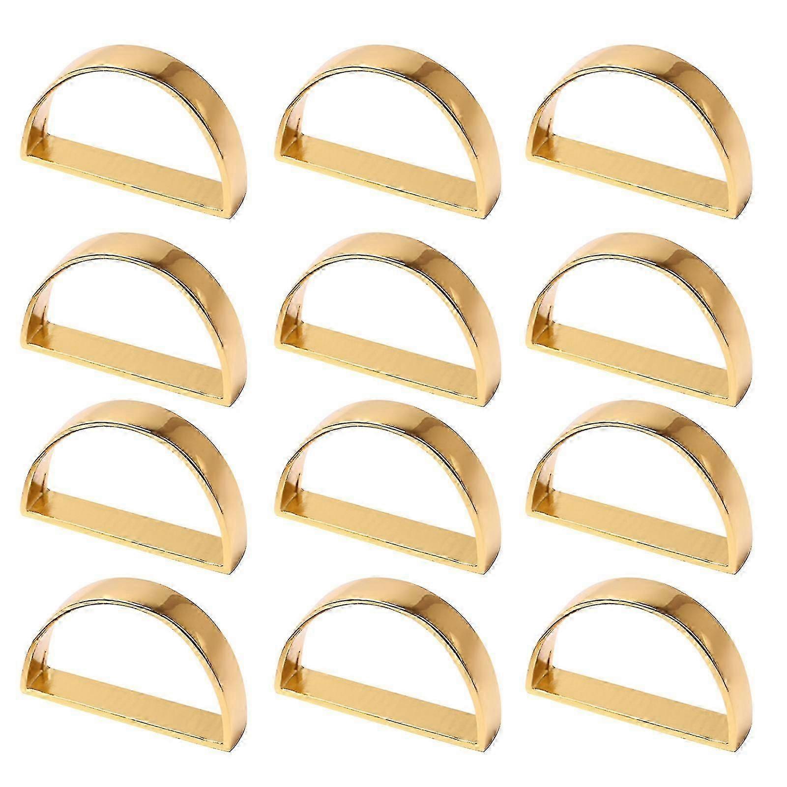 12pcs Buckle For Dinner Indoor Outdoor Serviette Holder Napkin Ring Table Decor