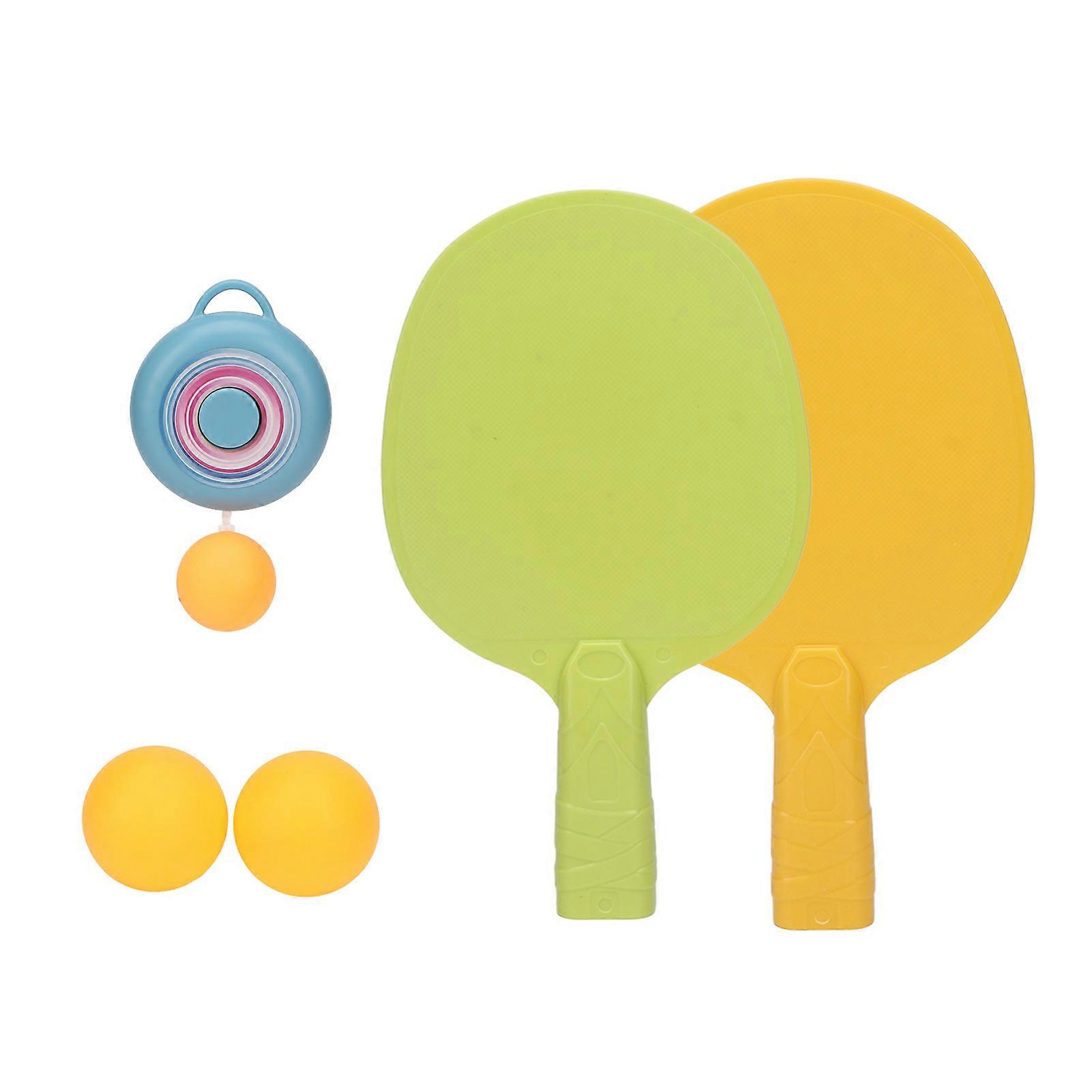 Indoor Hanging Table Tennis Trainer with 2 Rackets Blue PC ABS