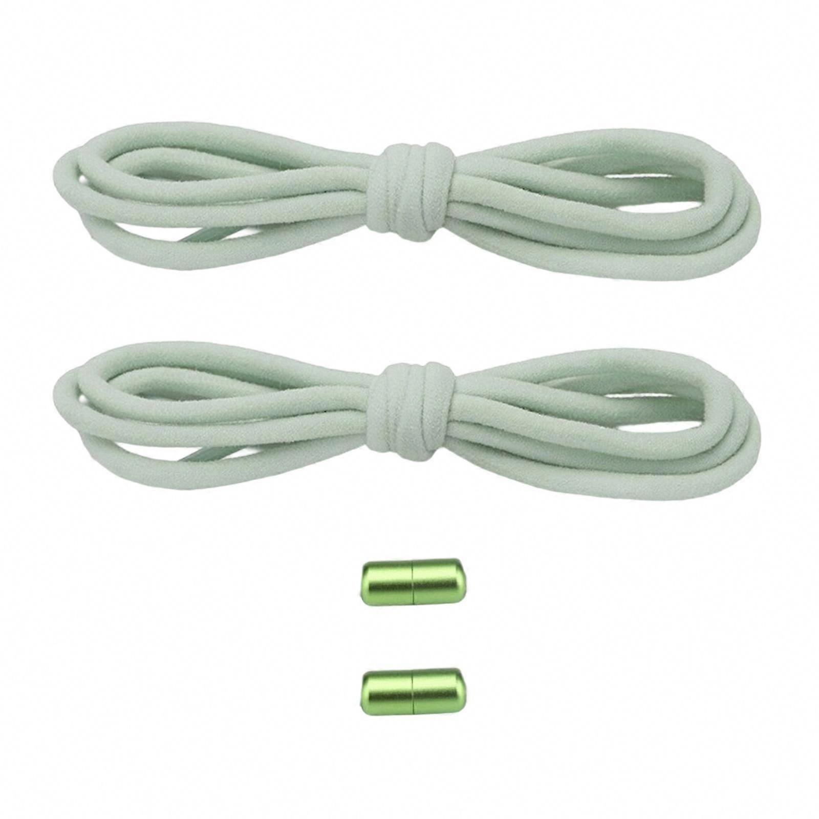 Elastic No-Tie Shoelaces for Effortless Wear, Sneaker Shoe Strings with Metal Aglets for Students and Professionals, Brown