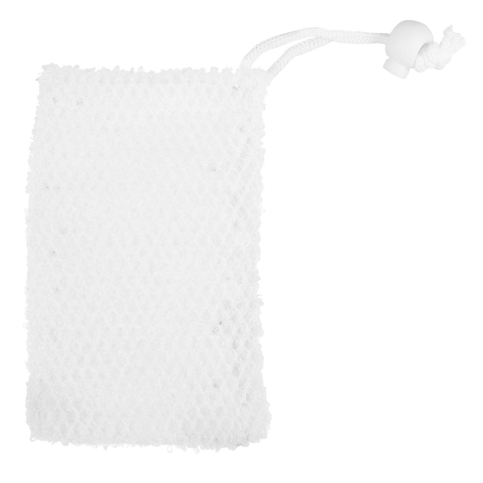 Soap Foaming Pouch Durable Bath Soap Pouch for Bathing 1Pcs White Nylon Mesh