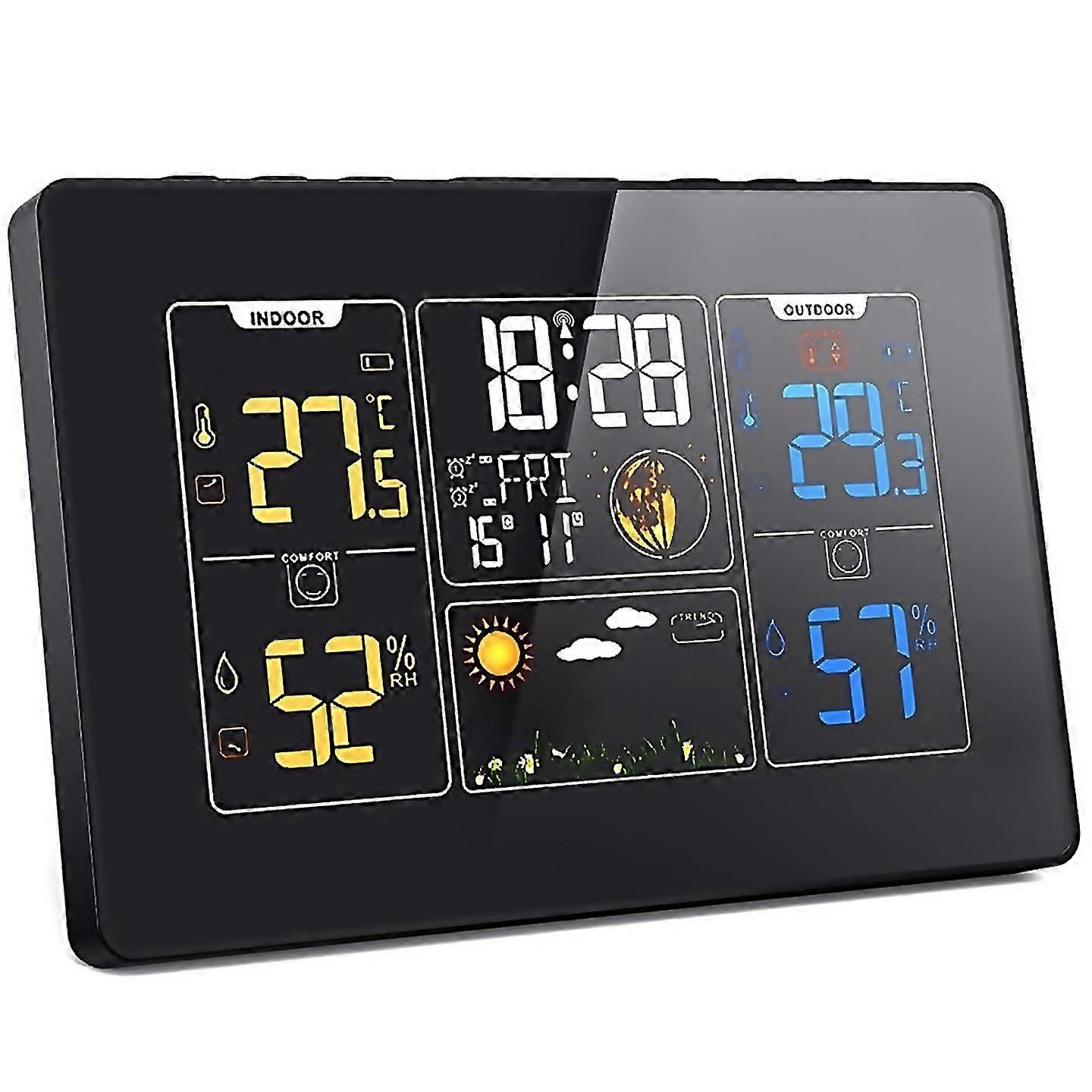 For Weather Station Wireless With Clock Digital Station With Temperature