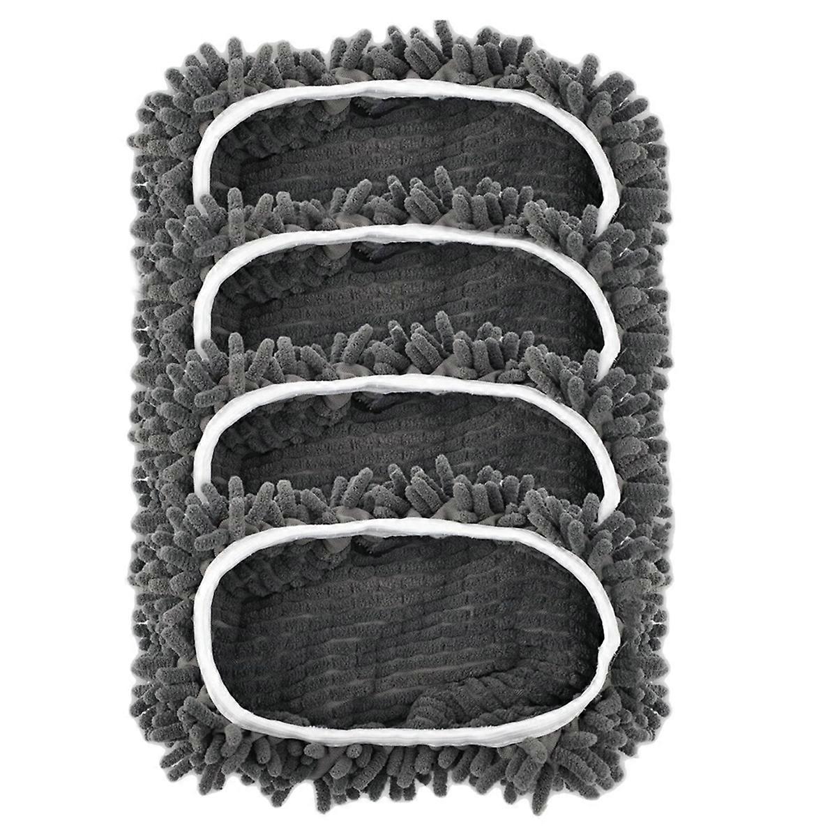 4PCS Reusable Mop Pad for Sweeper Wet Dry Mop Cloth Washable