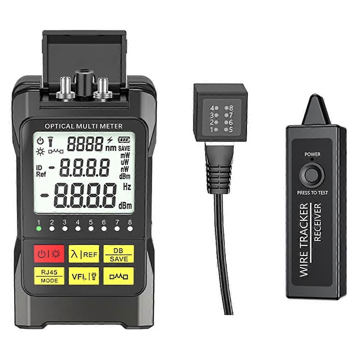 Fiber Mini Optical Power Meter -70+6 DBm with Wire Tracker Optical Multimeter Network Fiber Optical