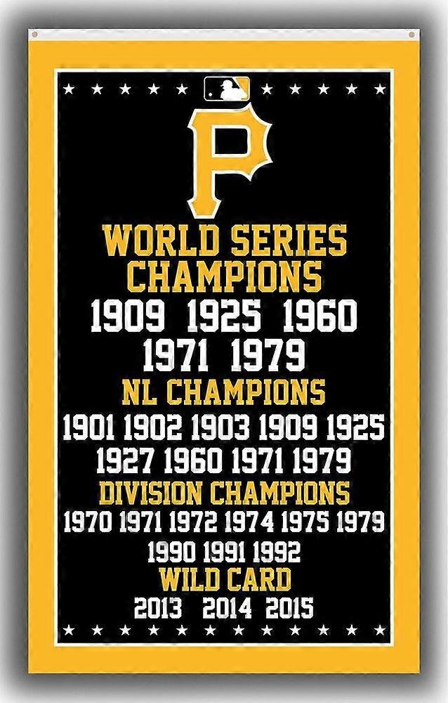 Pittsburgh Baseball Team Suvenirflagg Pirates vinnerbanner