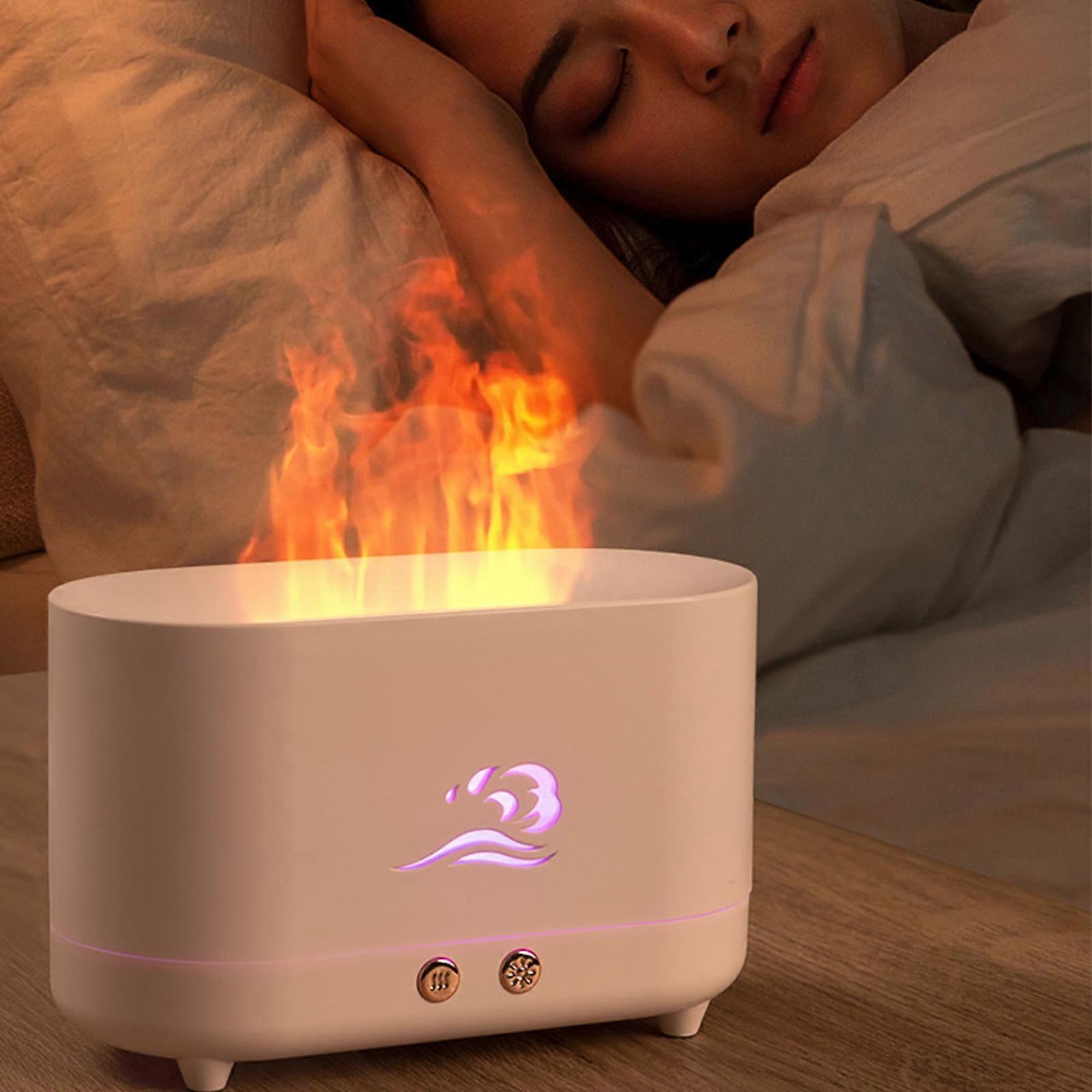 Xhegex Flame Essential Oil Diffuser, Upgrade 7 Color Lights Aromatherapy Diffuser with Timer & Auto Off, Gift for Adult