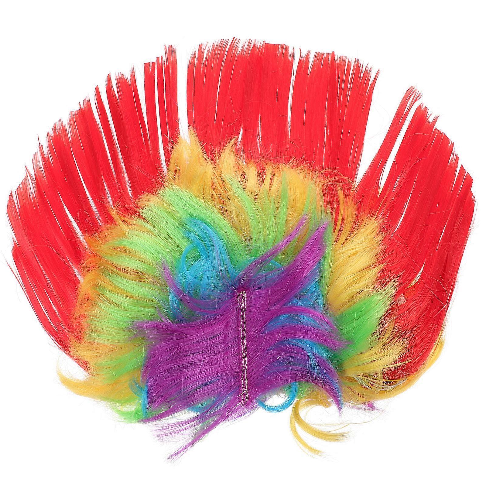 LED Mohawk Wig for Halloween Party Decorations Multi Color