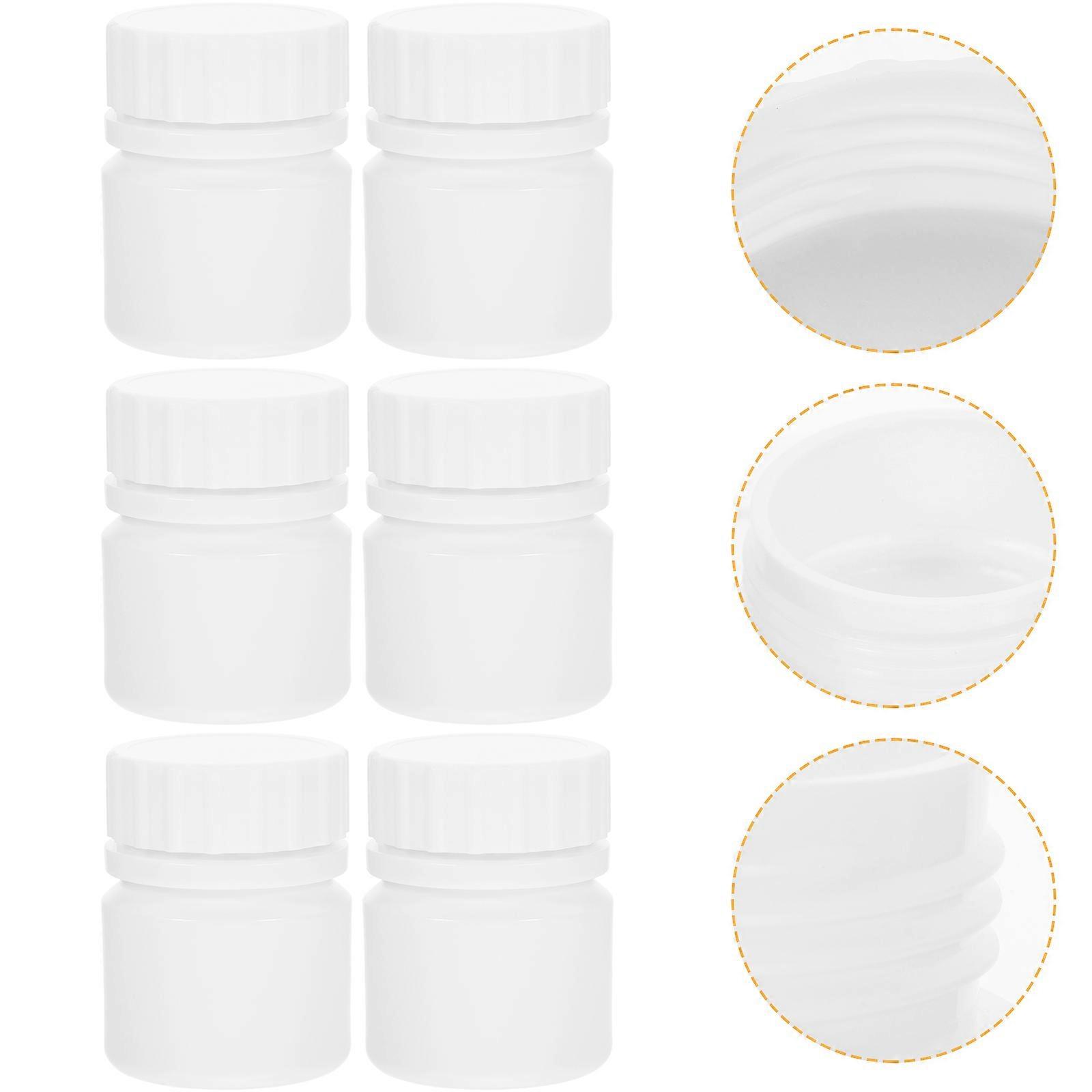 Refillable Medicine Bottles with Screw Cap for Storage Use 48Pcs