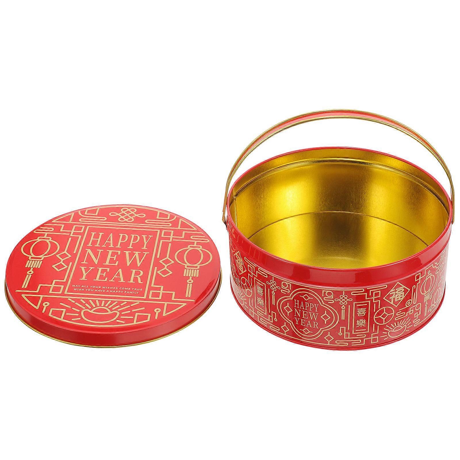 Party Candy Box Made of Iron for Small Candy Packaging 5Pcs Red