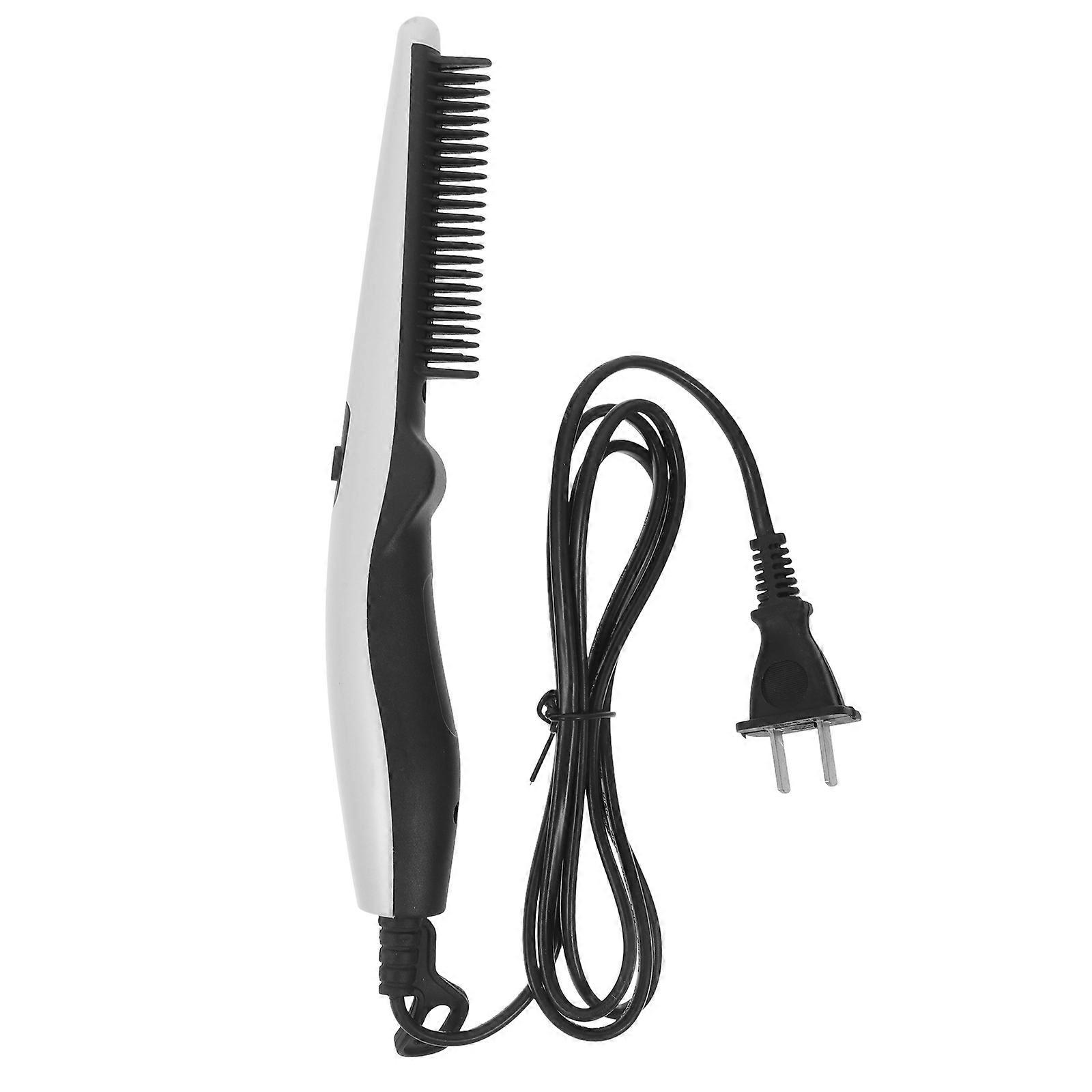 Heating Beard Comb For Hair Styling And Beard Grooming White 1Pc